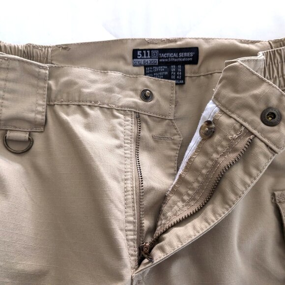 511 TACTICAL Pants Women's 12 Taclite Beige Outdoor Zip Button Pockets Casual - Picture 7 of 14
